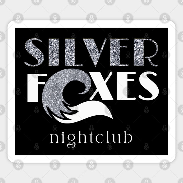 Silver Foxes Logo - White Letters (from Accidental Lovers Series) Magnet by Nerdy Romantics Fan Shop